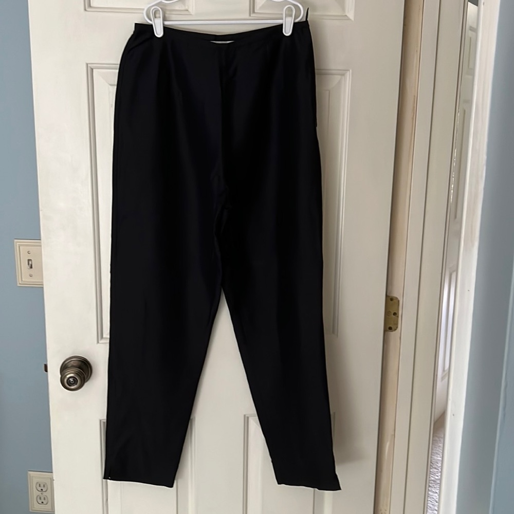 Black silk pants. Size 6